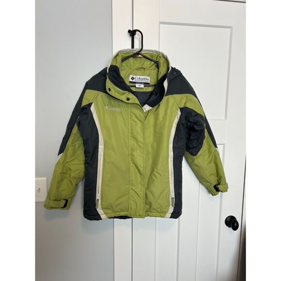 Ladies Columbia Brand Coat in Lime Green and Black, Size Small - Picture 2 of 7